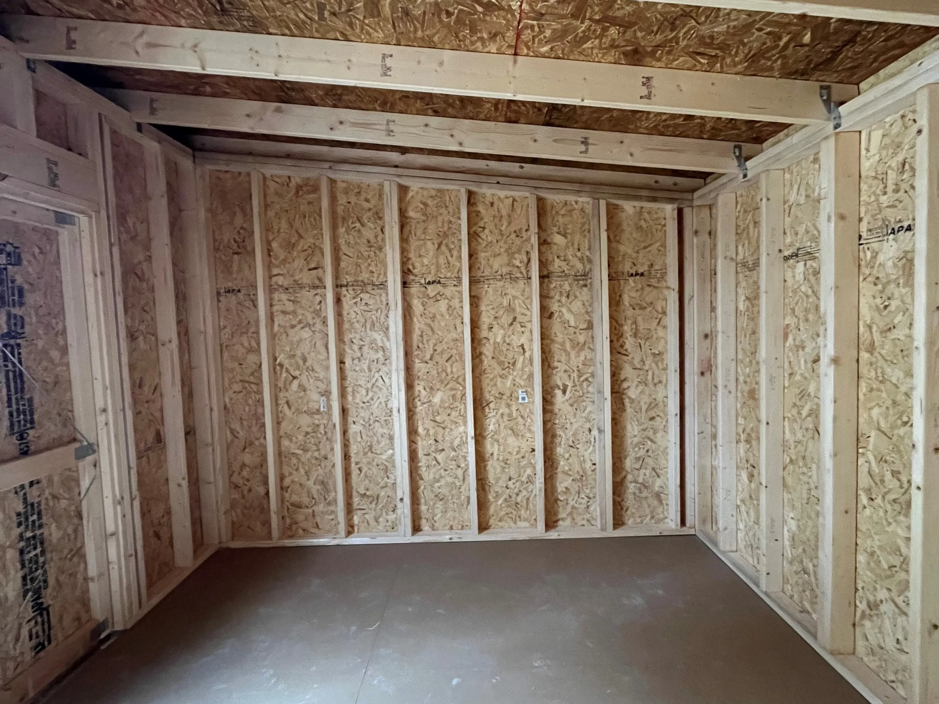 interior of a 10x12 urban showing the electric