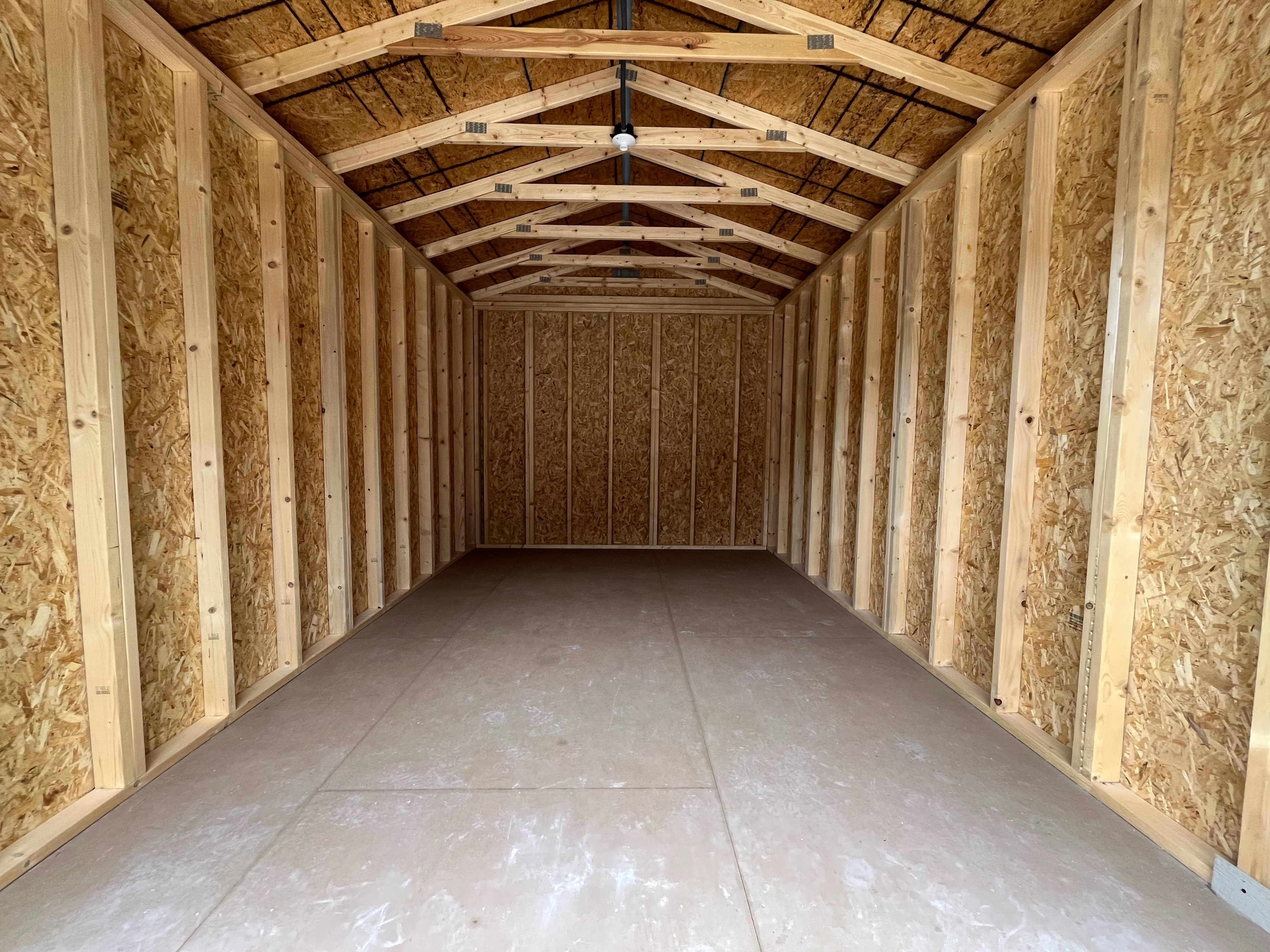 Interior showing through the roll up door