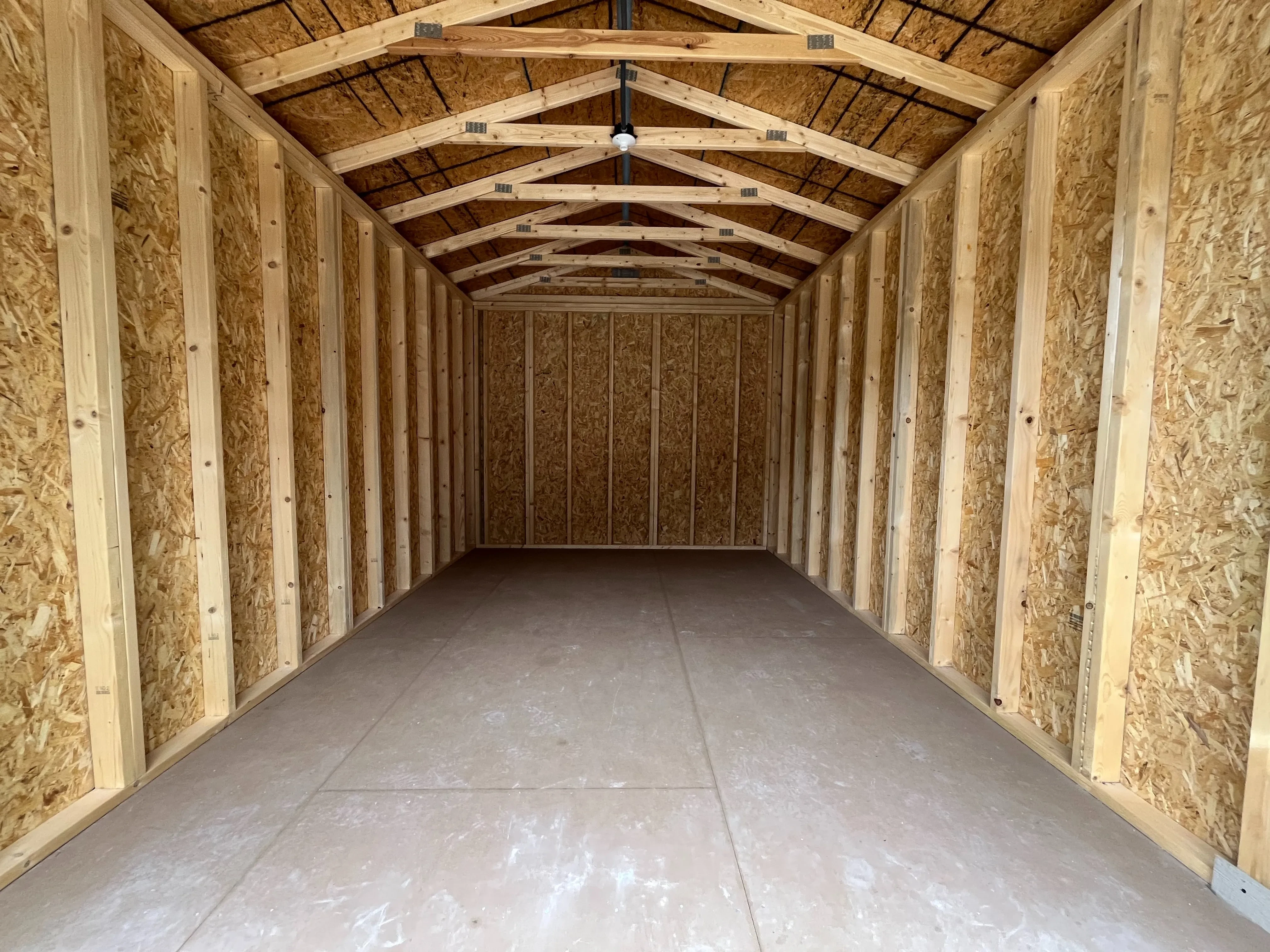 Interior showing through the roll up door