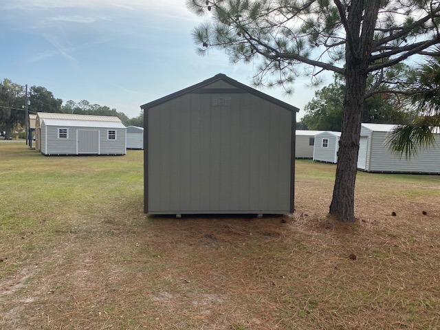 Exterior rear of a 10x12  garden shed economy