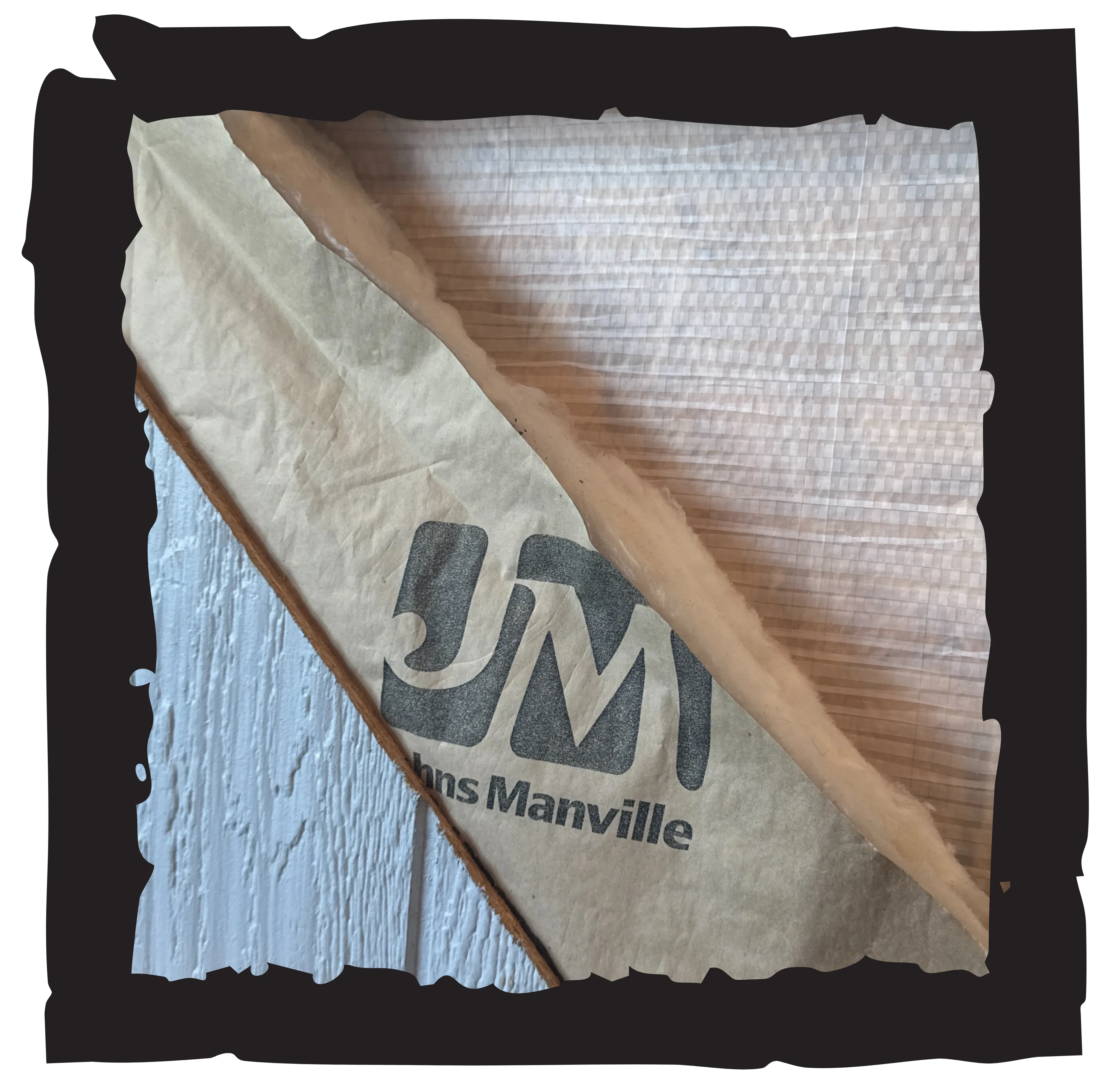 Picture showing how the interior wall of a finished shed is done.