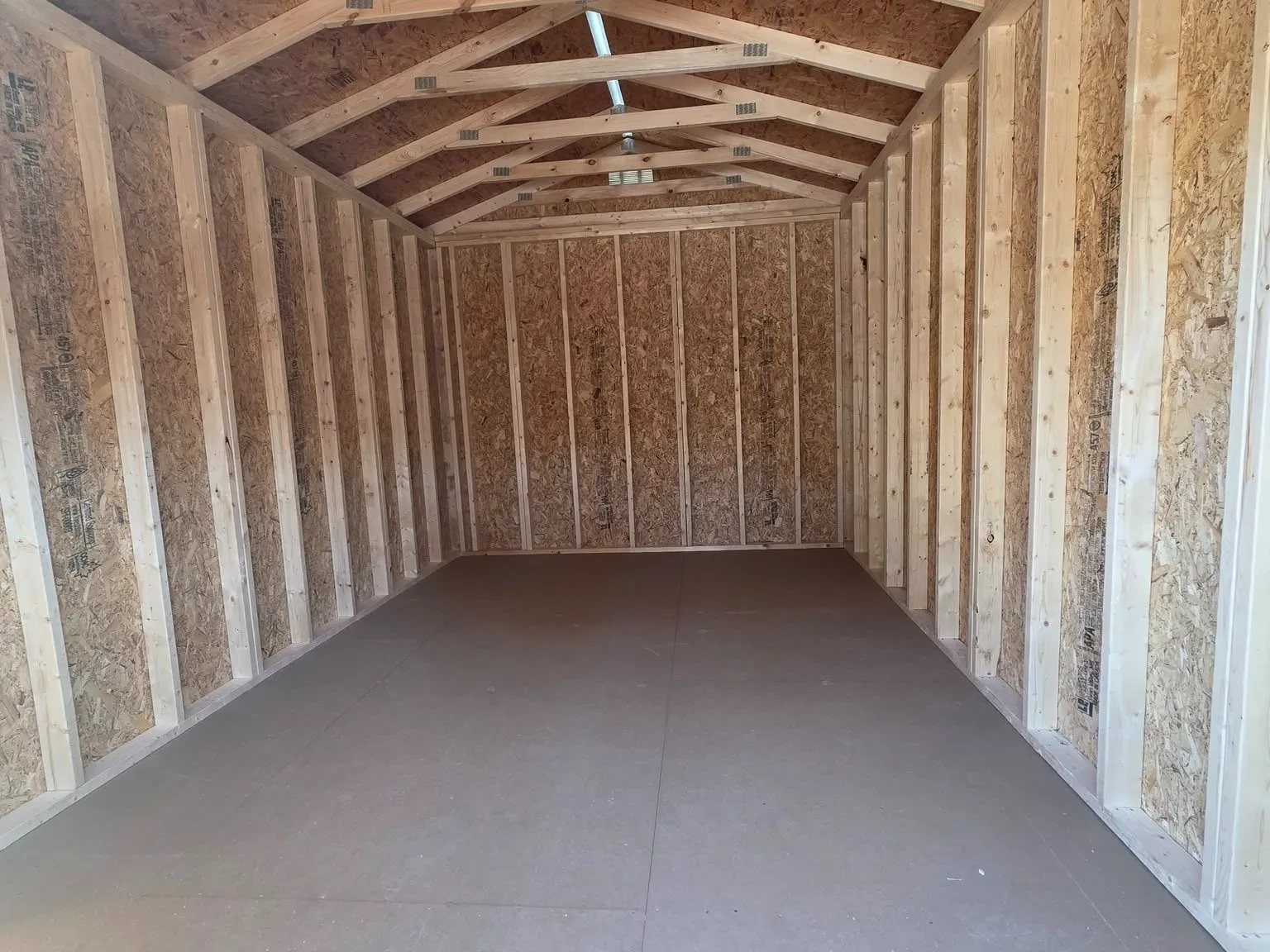 Interior photo of 10x16 Garden Shed