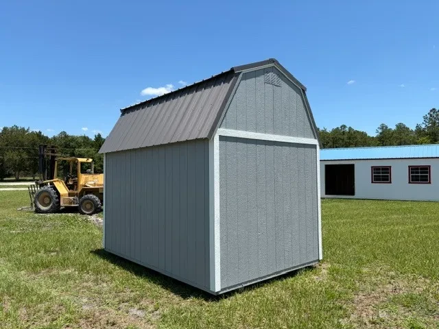 Exterior right rear view of a 8x12 lofted barn