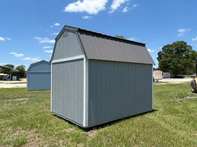 Exterior left rear view of a 8x12 lofted barn