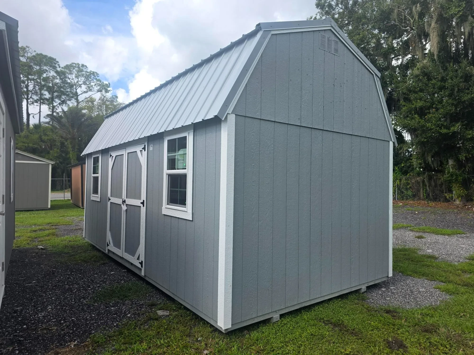 Exterior of 10x20 Side Lofted Barn